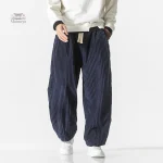 Pantalon Japonais en Velours Côtelé