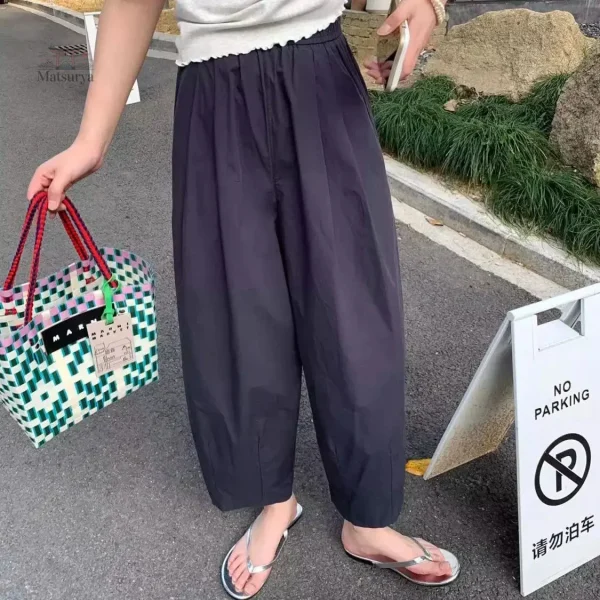 Pantalon Léger Femme Style Japonais