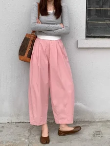 Pantalon Décontracté Femme en Tissu Léger