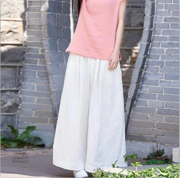 Pantalon femme style japonais tendance