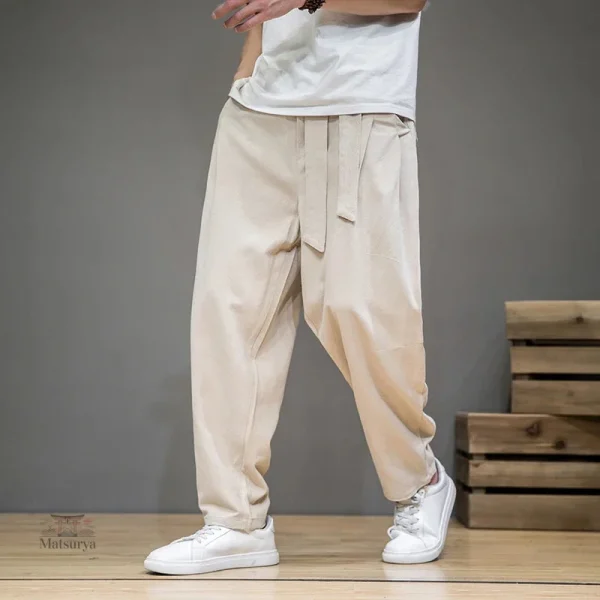Pantalon Homme Confortable en Tissu Souple