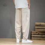 Pantalon Homme Style Japonais avec Taille Élastique