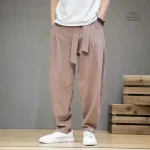Pantalon Homme en Tissu Doux et Léger