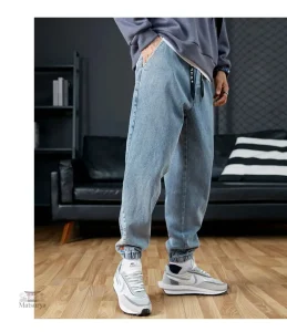 Pantalon Cargo Homme en Jean Japonais