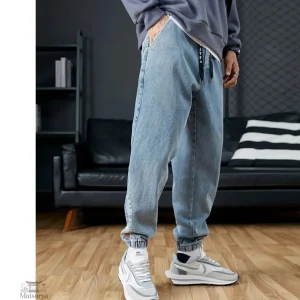 Pantalon Cargo Homme en Jean Japonais