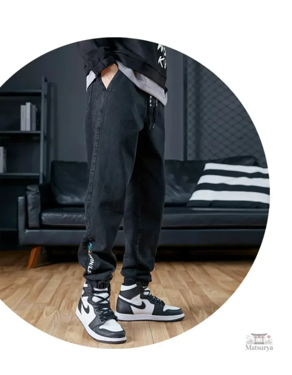 Pantalon Jean Japonais avec poches cargo