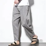 Pantalon Japonais en Lin Respirant