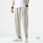 Pantalon Japonais, tissu lin pour l'été