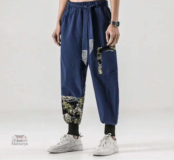 Pantalon Japonais avec motifs traditionnels
