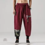 Pantalon Japonais aux motifs culturels uniques