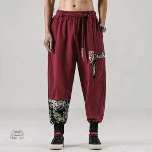 Pantalon Japonais aux motifs culturels uniques