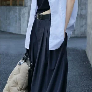 Pantalon oversize pour femme style japonais