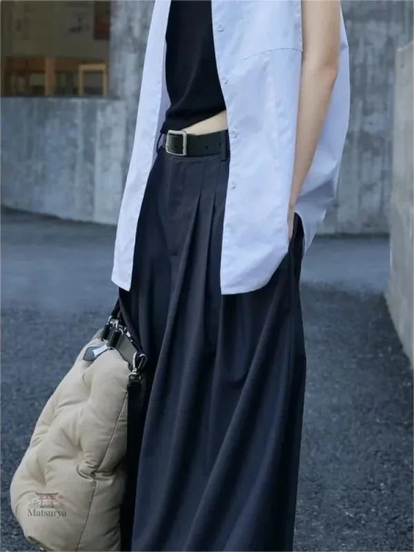 Pantalon oversize pour femme style japonais