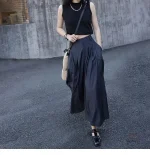 Pantalon large pour femme inspiré du Japon