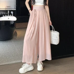 Pantalon Japonais Plissé Femme