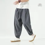 Pantalon Japonais Rayé