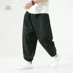 Pantalon Rayé Japonais pour un style décontracté