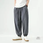 Pantalon Japonais avec motifs rayés modernes