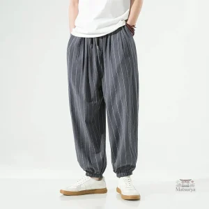 Pantalon Japonais avec motifs rayés modernes