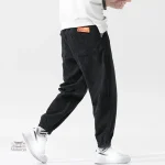 Pantalon en velours côtelé style japonais