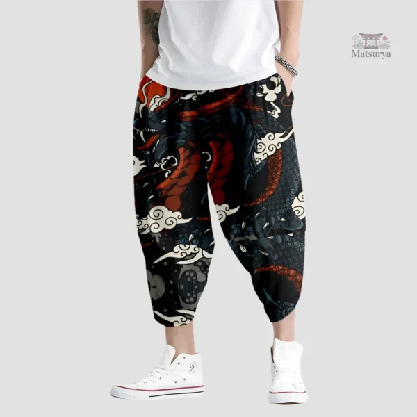 pantalon-japonais-sarouel-traditionnel-1 Pantalon Sarouel Japonais Traditionnel