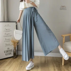 Pantalon Plissé Japonais Élégant pour Femme