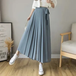 Pantalon Jupe Plissée Style Japonais