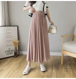 Pantalon Femme Style Jupe Plissée