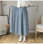 Pantalon Jupe Plissée pour Femme