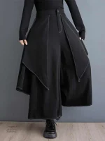 Pantalon ample japonais pour femme, style décontracté