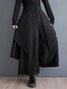 Pantalon ample japonais pour femme, style décontracté