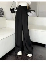 Pantalon Japonais Taille Haute Femme