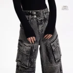 Pantalon cargo tendance pour femme