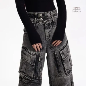 Pantalon cargo tendance pour femme