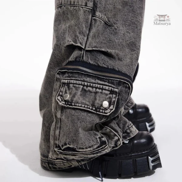 Pantalon japonais à poches pratiques