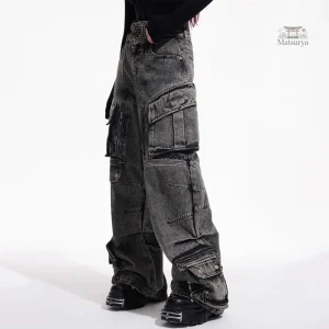 Jean femme style japonais avec poches