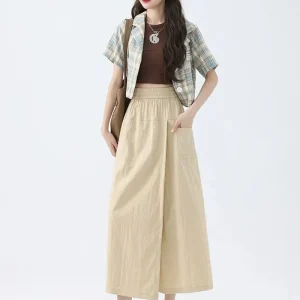 Pantalon jupe femme style japonais chic