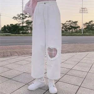 Pantalon japonais féminin, look Kawaii, coupe moderne