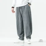 Pantalon japonais à coupe ample et décontractée