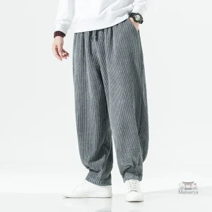 Pantalon japonais à coupe ample et décontractée