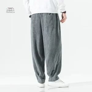 Pantalon large inspiré du style japonais traditionnel