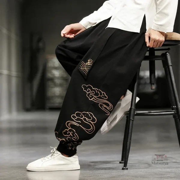 pantalon-large-japonais-homme-1 Pantalon Japonais Large pour Homme