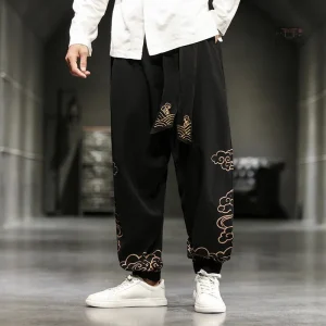 Pantalon Large Homme, style japonais