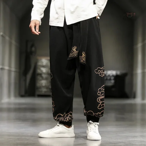 Pantalon Large Homme, style japonais