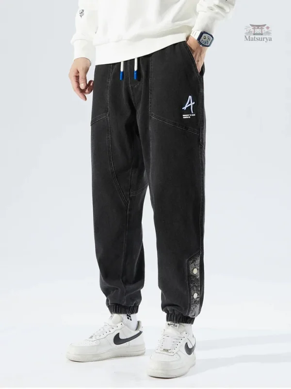 Pantalon denim léger, look décontracté