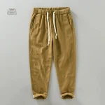 Pantalon Respirant en Lin pour un style décontracté