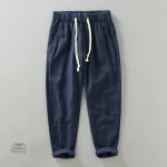 Pantalon Homme en Lin pour l'été, style japonais