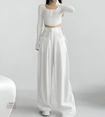 Pantalon japonais chic pour femme, style unique