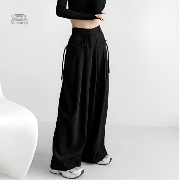 Pantalon femme inspiré du Japon, polyvalent et stylé