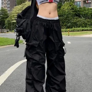Pantalon Parachute Femme en style japonais
